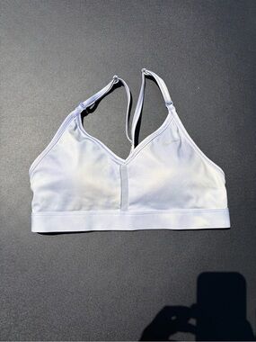 Nike Light Purple and White Racerback Sports Bra